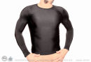 SLEEKCHEEK Klassisches Herren Shirt TM1 - QualitySpandex 190 SCHWARZ - CUSTOM (TM1_X2)