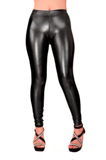 SLEEKCHEEK HL2A-A4 FashionBasics Leggings - SensiPelle Z550 BLACK - CUSTOM (L21D-N01)