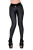 SLEEKCHEEK HL5AX-E8 FrontContour soft waistband booty  leggings - QualitySpandex 190 - Lacquer BLACK - STANDARD (L57D)