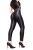 SLINKYSTYLEZ HL5AX FrontContour booty leggings - WETLOOK BLACK - STANDARD (L57D-N10-mlbS)