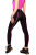 SuperSLIX HL5AN-KB Classic Booty Leggings - PSK182 BLACK-NEONPINK - STANDARD (L57D-N10-ME)