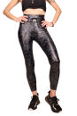 LD01 Jeggings mit Smartphone-Tasche SCHWARZ-GRAU S