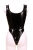 BD20 Ladies Ouvert Vinyl Thong Bodysuit - BLACK