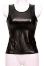 TL10 Damen Wetlook Tank Top - SCHWARZ