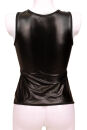 TL10 Damen Wetlook Tank Top - SCHWARZ