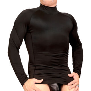 TM20 Men Longsleeve Poly Stretch Shirt - BLACK
