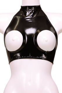 TL22 Damen Lack Bustier ohne Brüste