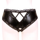 SL20 Ladies Wetlook Briefs - BLACK
