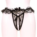 SL32 Damen Spitzen Perlen-Slip