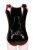 BD21 Ladies Ouvert Vinyl Bodysuit without Breasts - BLACK-RED