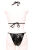 KL11 Damen Set Bikini mit entnehmbaren Polstern