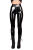 SuperSLIX HL5A_ZV6 Ouvert-Zip Leggings - CrystalLac BLACK - STANDARD (L56D-ZV6-ME)