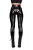 SuperSLIX HL5A_ZV6 Ouvert-Zip Leggings - CrystalLac SCHWARZ - STANDARD (L56D-ZV6-ME) XS
