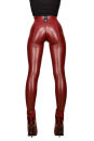SuperSLIX HL5AN Classic Booty Leggings - SensiPelle Z550 WINERED - STANDARD (L56D-N10-ME) S