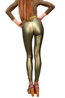 SuperSLIX HL2AWN Classic CheekyWedge Leggings - SilkyTex Z390 GRÜNMETALLIC - STANDARD (L21D-N01N21-ME) M