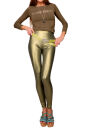 SuperSLIX HL2AWN Classic CheekyWedge Leggings - SilkyTex Z390 GRÜNMETALLIC - STANDARD (L21D-N01N21-ME) M