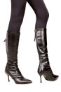 RS02 Damen High Heels Stiefel Lederoptik Absatz 8cm