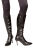 RS02 Damen High Heels Stiefel Lederoptik Absatz 8cm