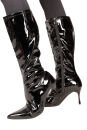 RS03 Damen High Heels Stiefel Lack Absatz 8cm