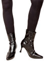 RS05 Ladies High Heels Stiefelette Lederoptik 8.5cm