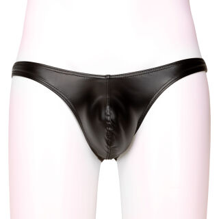SM16 Men Rio mini briefs with metal Zipper SILKYTEX - BLACK BLACK M
