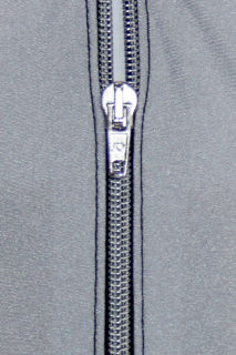 [ZV1-SIL] front zipper SILVER