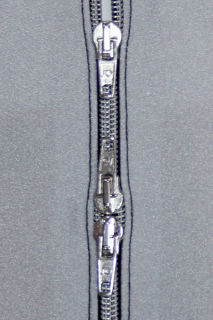 [ZV6-SIL] crotch zipper 3 way SILVER